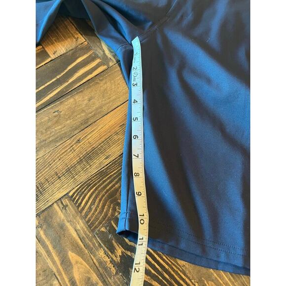 Oakley Chino Shorts Mens 38 Blue Flat Front Golf Performance Stretch Preppy Club - Picture 5 of 8